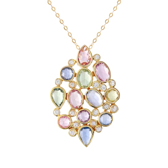Beverley K 14K Yellow Gold Multi Colored Pendant