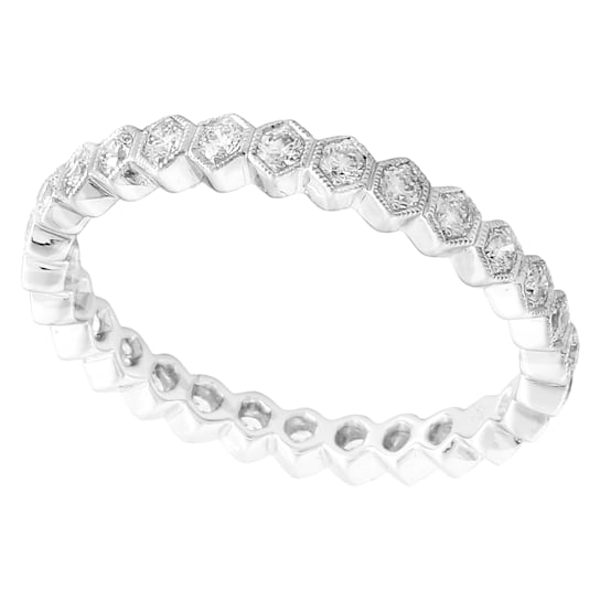 Beverley K 18K White Gold .055ct Diamond Eternity Band