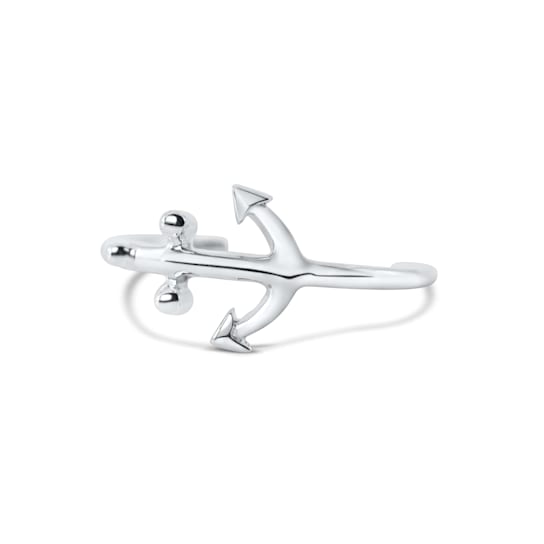 Sterling Silver Anchor Toe Ring.