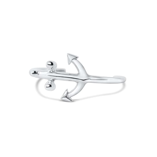 Sterling Silver Anchor Toe Ring.