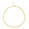 REBL Georgena 18K Yellow Gold Over Hypoallergenic Steel Coffee Bean Necklace