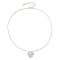 REBL Charlie Hypoallergenic Steel Heart Pendant on Cable Chain