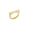 REBL Camielle Pearl 18K Yellow Gold Over Hypoallergenic Steel Inlay Ring