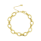 REBL Savannah 18K Yellow Gold Over Hypoallergenic Steel Small And Big Bracelet