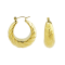 REBL Cora 18K Yellow Gold Over Hypoallergenic Steel Shrimp Earrings