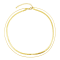 REBL Serena 18K Yellow Gold Over Hypoallergenic Steel Double Necklace