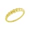 REBL Dallas 18K Yellow Gold Over Hypoallergenic Steel Beaded Texture Ring