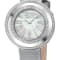 Gevril Women's Gandria Swiss Diamond Watch, Genuine Italian Made Silver
Leather Strap