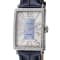 Gevril Women's Glamour Blue Dial Navy Blue Leather Strap Watch