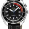 GV2 Squalo Men's Swiss Automatic Black Dial, Genuine Italian Leather Strap