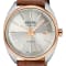 Gevril Five Points Men's Silver Dial Leather Strap Watch