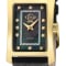 GV2 Womens Luino Diamond Black MOP Dial, Genuine Italian Leather Black Watch