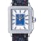 GV2 Womens Padova Gemstone Blue Dial, Blue Floral Leather Strap