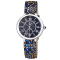 GV2 by Gevril Women's 12205S Rome Diamond Printed Leather Swiss Quartz Watch