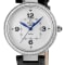GV2 Women's Piemonte Stainless Steel Case, White dial, Diamond Watch,
Black Italian Leather Strap