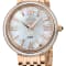 GV2 Women's Genoa White MOP Dial, Stainless Steel Diamond Watch