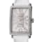 Gevril Women's Glamour White Dial Tan Leather Strap Watch