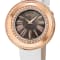 Gevril Women's Gandria Swiss Diamond Watch, Genuine Italian Made White
Leather Strap
