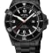 Gevril Men's Canal Street Stainless Steel Case, Black Dial, SS/IPBK Bracelet.