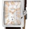 Gevril Men's Avenue of America's Stainless Steel White dial, Genuine
Light Brown Leather Band