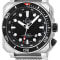 GV2 Men's XO Submarine SS Case, SS/BLK Bezel, Black Dial, Stainless
Steel Bracelet