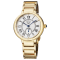 Gv2 By Gevril Women's 12202B Rome Diamond White Dial Gold IP Steel Wristwatch
