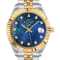 GV2 by Gevril Women's Naples 12406 Blue MOP Dial Diamond Two-Tone Swiss Watch