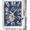 Gevril Men's Avenue of Americas Intravedere Blue Dial Stainless Steel Watch