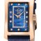 GV2 Womens Luino Diamond Blue MOP Dial, Genuine Italian Leather Blue Watch