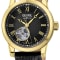 Gevril Men's Madison IPG black Dial Black Leather