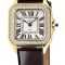 GV2 Milan Women's Silver Dial Burgundy strap watch