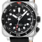 GV2 Men's XO Sub SS Case, SS/BLK Bezel, Black Dial, Genuine Black Canvas Strap