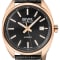 Gevril Five Points Men's Black Dial Rose Gold Genuine Black Leather
Strap Watch