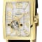 Gevril Men's Avenue of Americas Intravedere White Dial Genuine Dark
Brown Leather Watch