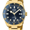 Gevril Men's 48602 Yorkville Swiss Automatic Gold IP Steel Date Watch