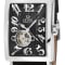 Gevril Men's  Avenue of Americas Intravedere Black Dial Genuine Black
Leather Watch
