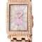 Gevril Ave of Americas Mini Women’s Rose Stainless Steel Diamond Case,
Pink MOP Dial Watch