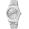 Gevril Men's Automatic West Village Silver Sunray Dial Stainless Steel Bracelet