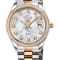 GV2 Women's Turin Diamond, White MOP Dial, IPRG Stainless Steel Watch