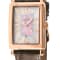 Gevril Ave of Americas Mini Women’s Rose SS Case, Pink MOP Dial Watch,
Genuine Tan Leather Strap.