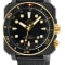 GV2 Men's XO Submarine Black Case, GP/BLK Bezel, Black Dial, Stainess
Steel Bracelet