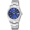 Gevril Men's 48920 West Village Swiss Automatic Sellita Blue Dial Steel Watch