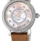 GV2 Womens Marsala Diamond Watch, Genuine Beige Saffiano Vegan Leather Strap