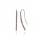 MCL Design Pink Sapphire Arc Drop Earrings