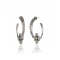 MCL Design Sapphire Blue Topaz Star Hoop Earrings