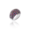 MCL Design Berry Sapphire Stardust Pave Ring