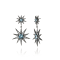 MCL Design Topaz Starburst Drop Earrings