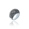 MCL Design Dark Ice Sapphire Stardust Pave Ring