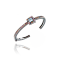 MCL Design Square Single Pave Sapphire & Blue Topaz Cuff Bracelet