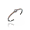 MCL Design Round Single Pave Sapphire & Blue Topaz Cuff Bracelet
